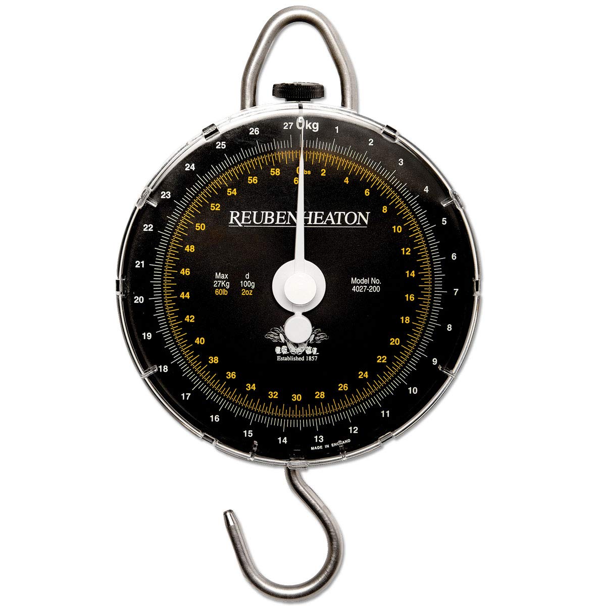 Reuben HeatonStandard Angling Scale 27kg/60lb x d 100g/2oz - Model RH4027 TP200