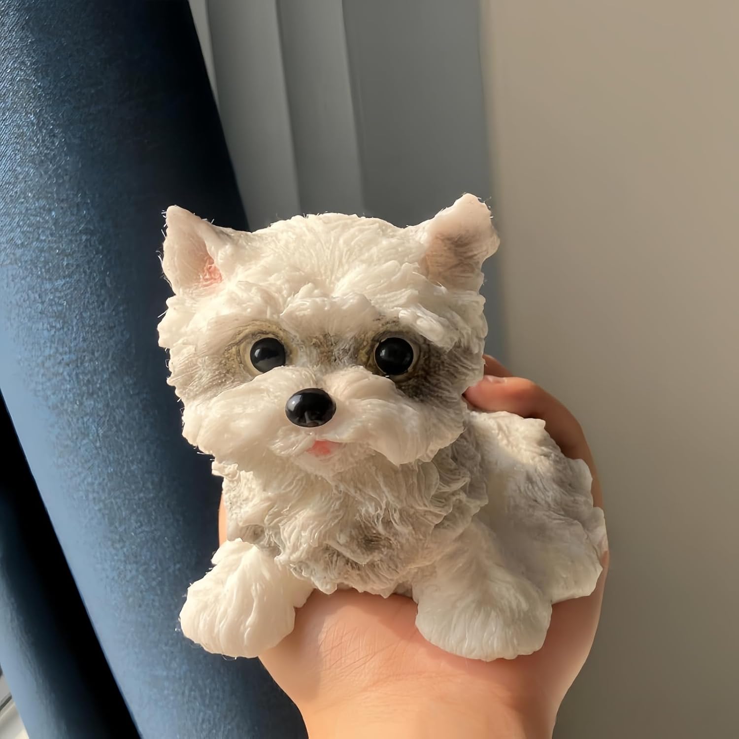 Big taba Squishy Dog, Cute Squishy Dog Stress Relief Toy for Adult/Kids, Handmade Soft Shih Tzu Design, Perfect Squeeze Toys Gift for Relaxation and Fun (6‘ Big Shih Tzu)