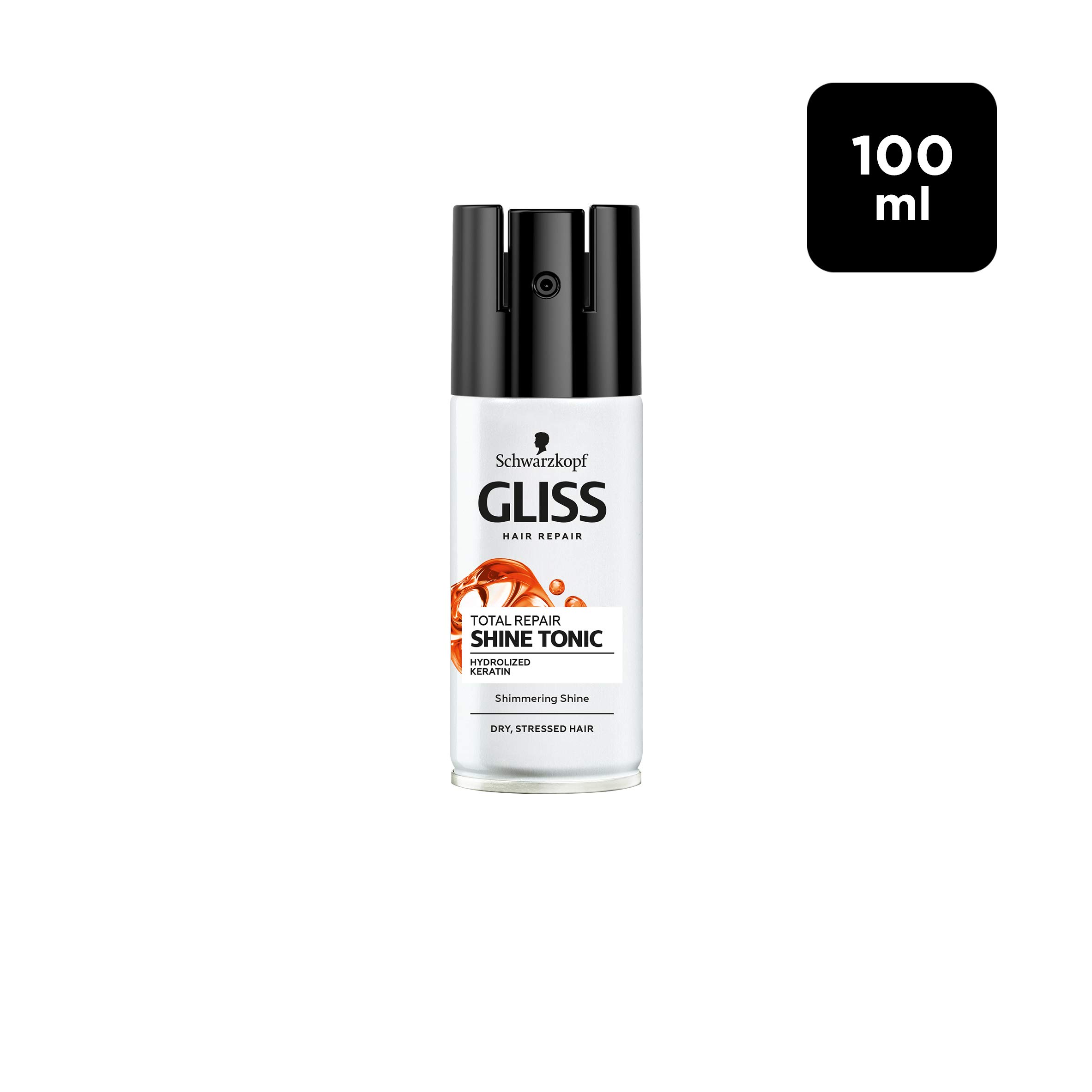 Schwarzkopf Gliss Total Repair Shine Tonic, Shine Spray for Dry