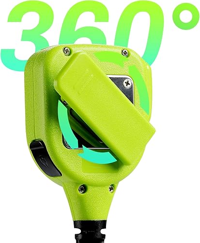 Miniatura 7 de Micrófono de altavoz de hombro impermeable de 2 pines, micrófono de radio bidireccional con conector de audio de 0.138 in, compatible con BaoFeng