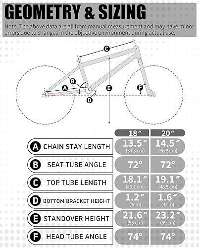Miniatura 8 de Bicicletas BMX Freestyle de 18 y 20 pulgadas para adolescentes de 6 a 15 años de edad, niños, niñas, principiantes con palanca, varios colores