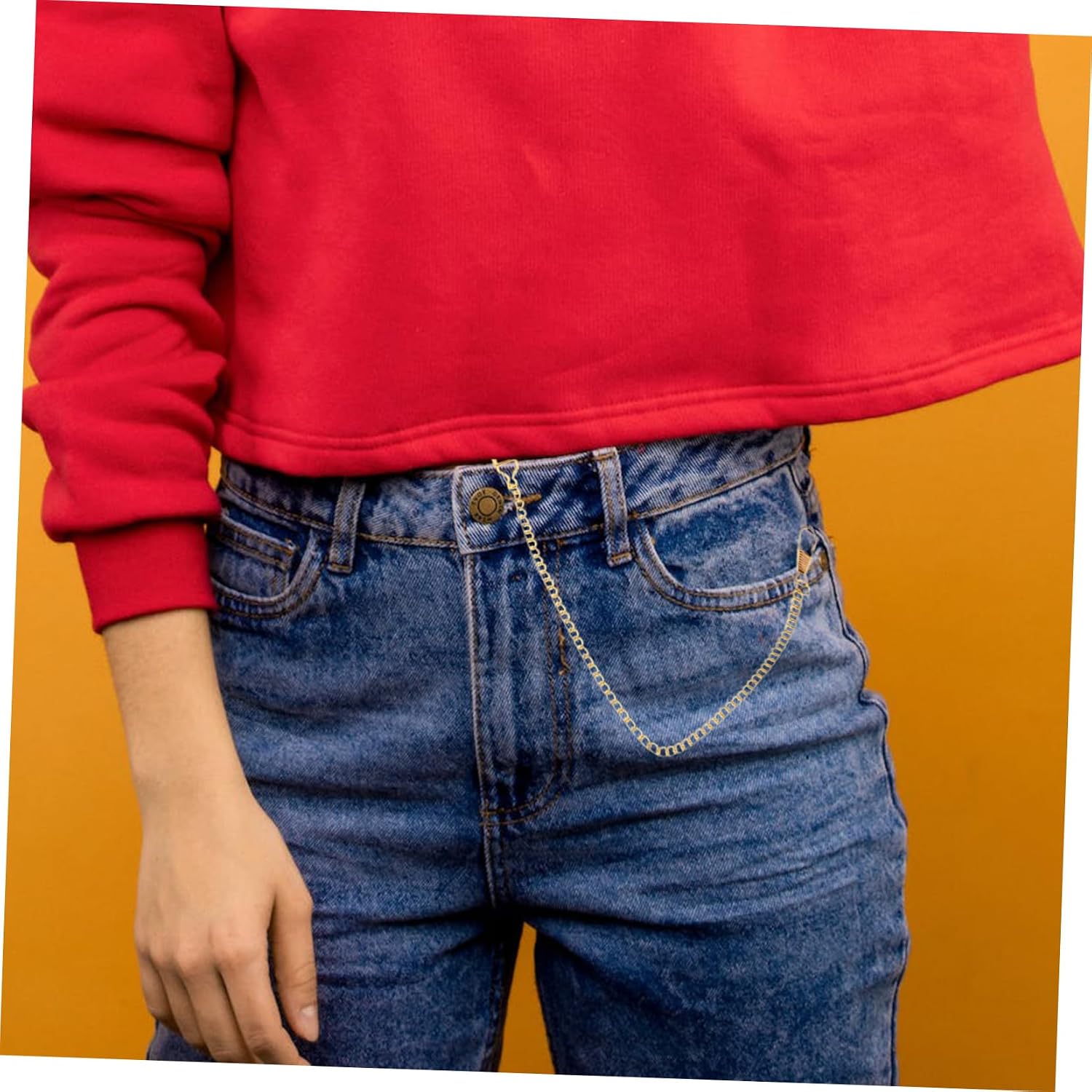 BESPORTBLE 5Pcs Vintage Alloy Pocket Watch Chain Retro Jean Pants Chain for Men Durable Accessory for Business and Casual Wear for Birthday Parties and Weddings