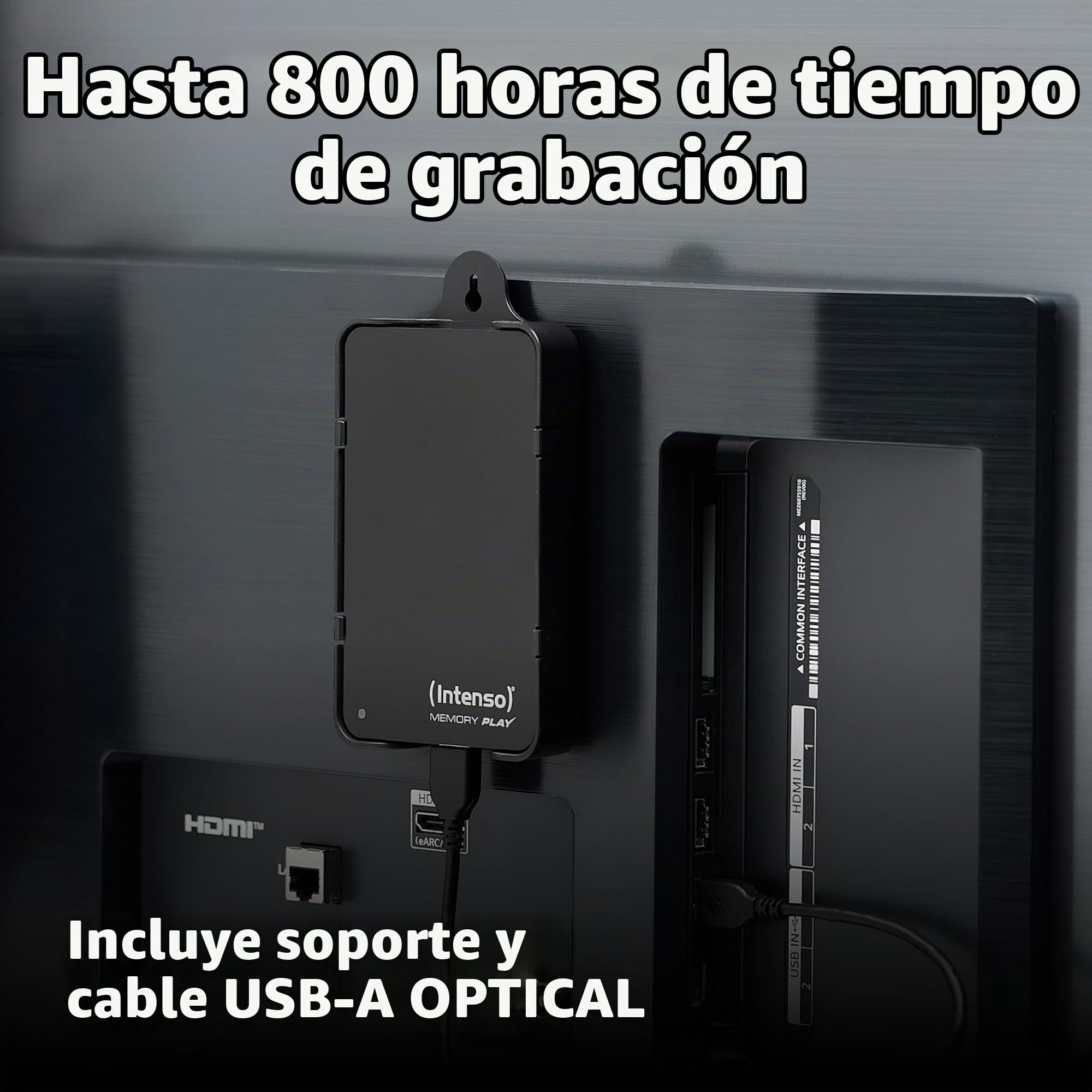 Intenso Memory Play - Disco Duro Externo de 1 TB, 2.5", Negro