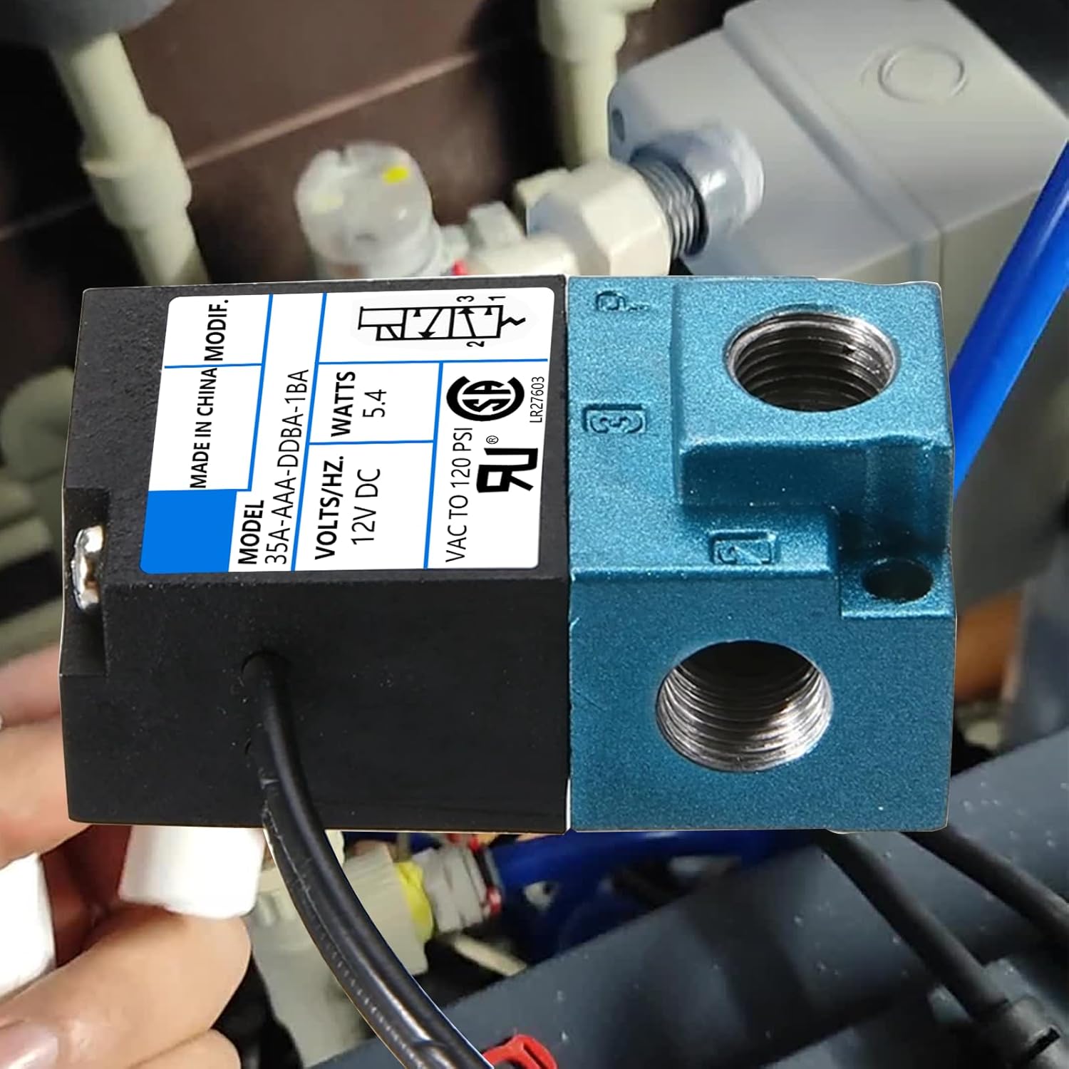 Electronic Boost Controller, DC 12V 5.4W 3 Port Boost Control, 35A-AAA-DDBA-1BA, 1/8 IN NPT Solenoid Valve