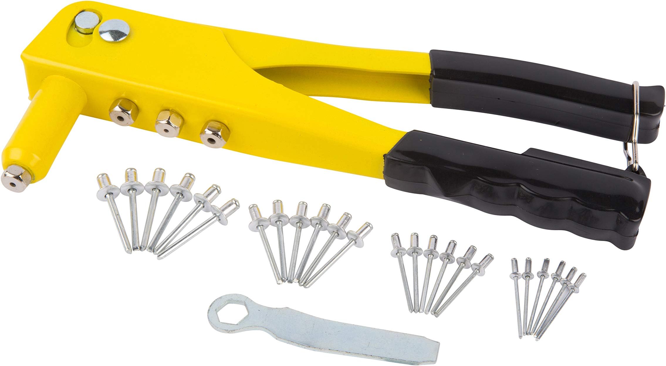 Blue Spot 09101 Hand Rivet Gun with 60 Rivets, multi colored