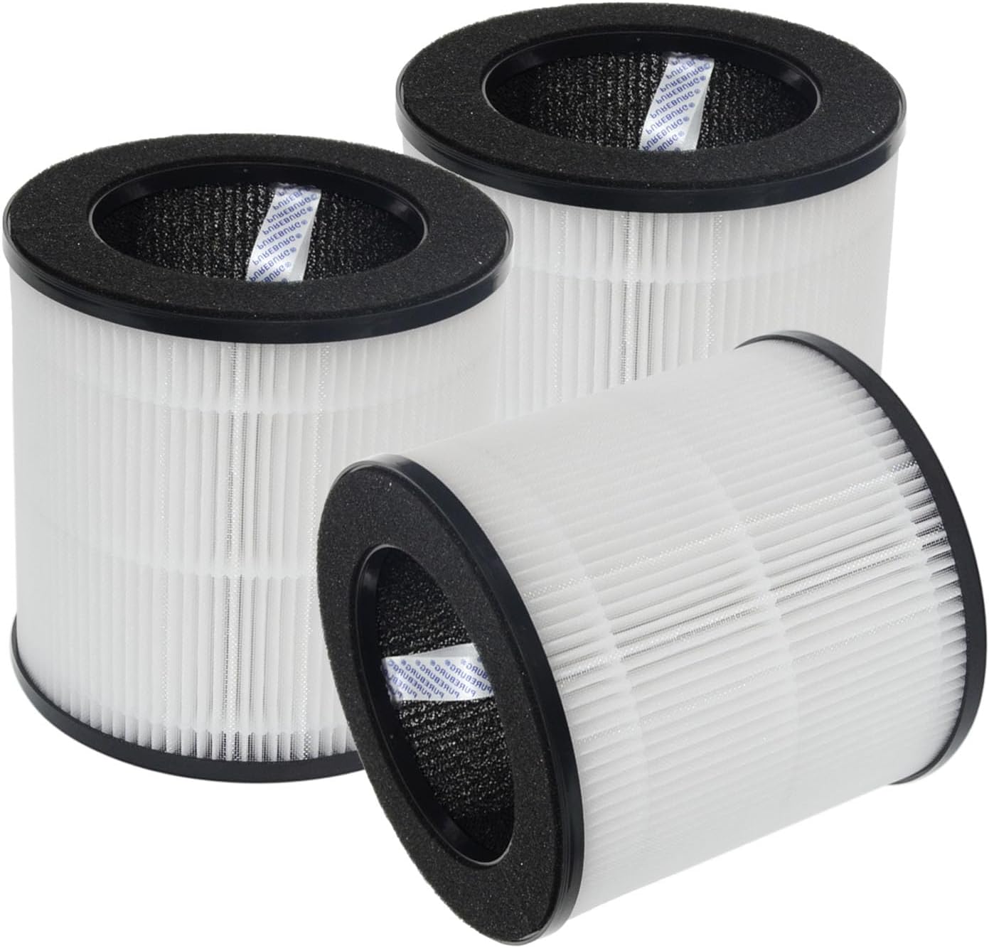 PUREBURG Replacement Filter Compatible with Tailulu AP050 Air Purifiers,3-Pack H13 True HEPA Activated Carbon 3-Stage Filtration Air Clean Dust VOCs