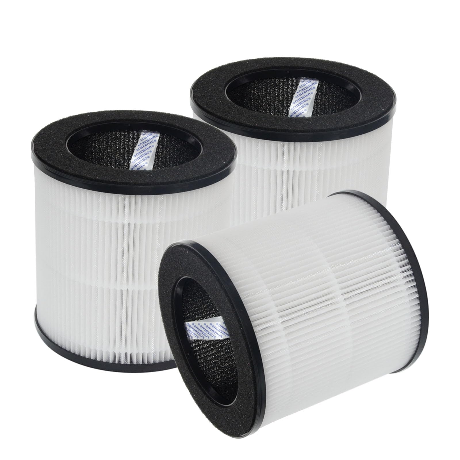 PUREBURG Filtro de repuesto compatible con purificadores de aire Tailulu AP050, paquete de 3 unidades H13 True HEPA carbón activado de 3 etapas, filtración de aire limpio y polvo COV