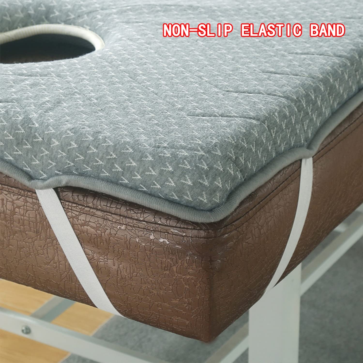 Nakładka na materac z pianki memory o grubości 3 cm do salonu piękności oddychająca podkładka na stół spa 75 x 190 cm akcesoria ochronne dla najwyższego komfortu i wsparcia