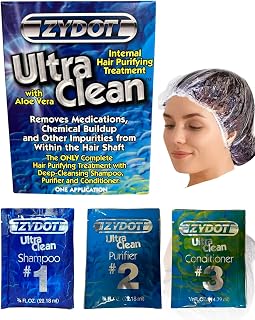 Zydot Ultra Clean Shampoo Kit for Detoxing and Cleansing Hair Folicle. Detox Cleanse with Toxin Removal. Shower Cap Included Immediate Use