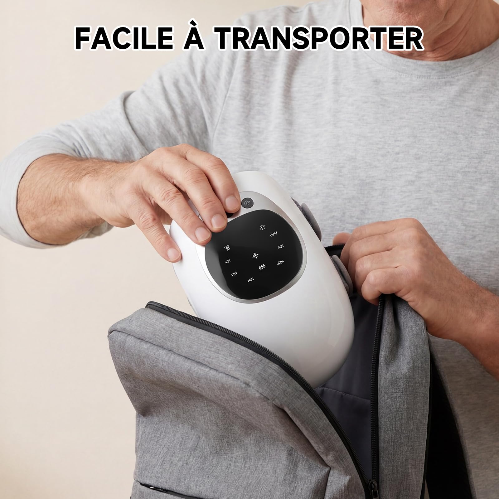 Genouillère Chauffante, Masseur de Genou Sans Fil avec Chauffage In-frarouge Profond et Vibrations Réglables – Pour le Confort et le Soutien Quotidien du Genou