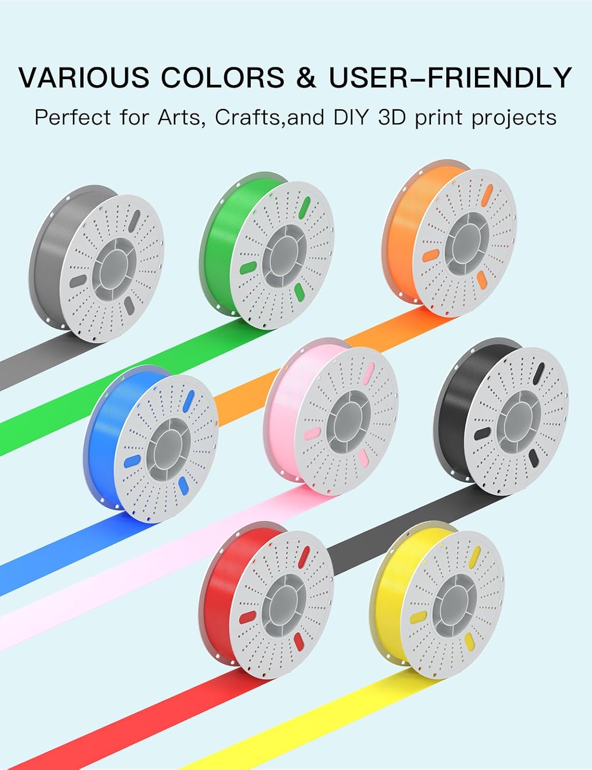PINBALL PETG 3D Printer Filament 1.75mm High Precision Durable Moisture-Proof Strong Filament Mith Better Flow Dimensional Accuracy +/- 0.02mm Suitable for Most FDM 3D Printers 2 Kilograms Silver