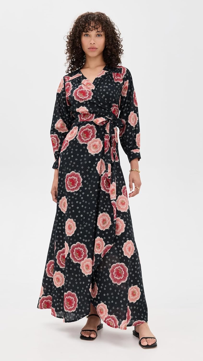 Women's Kate Long Sleeve Dress, Poppy Indigo, XS - Image 2