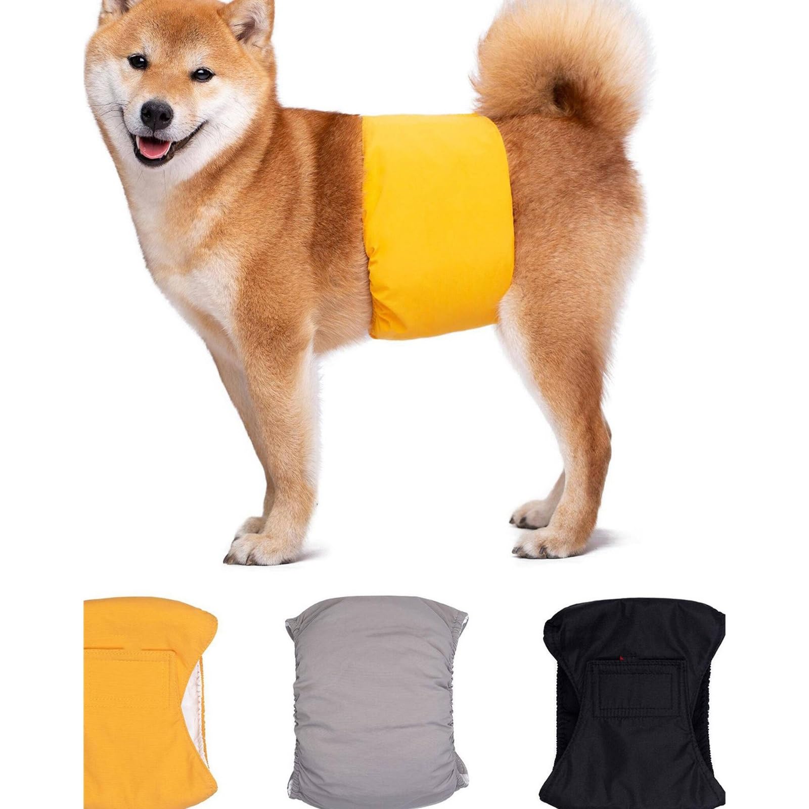 4 Piezas Pañales Lavables para Perros Macho Transpirable, a Prueba De Agua Pañales para Perros para Peluche, Medio Pequeño Pañales Perro Macho Hembra(XL)