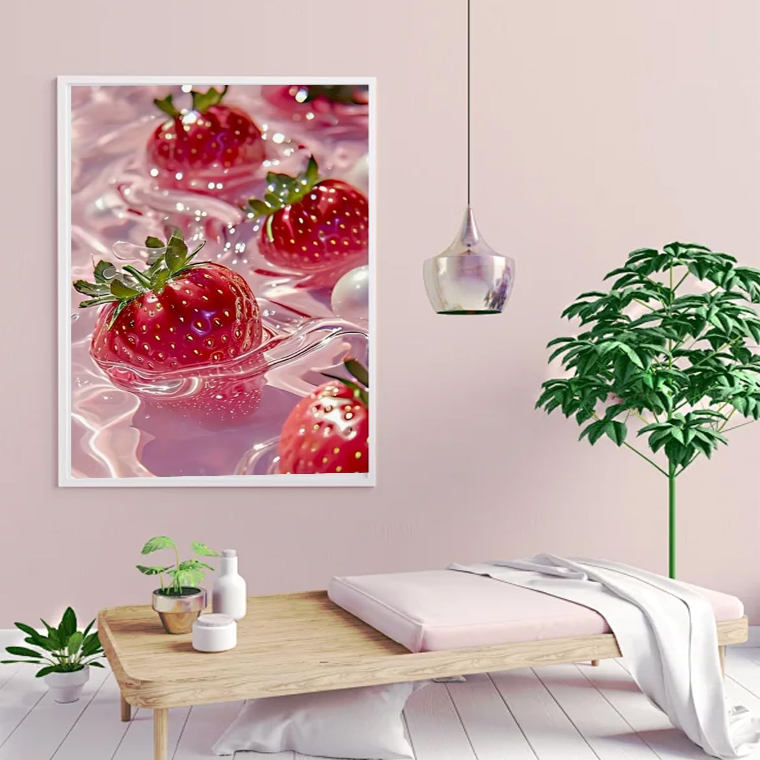 AIBOERL Diamond Art Kits for Adults,Strawberries Diamond Painting
