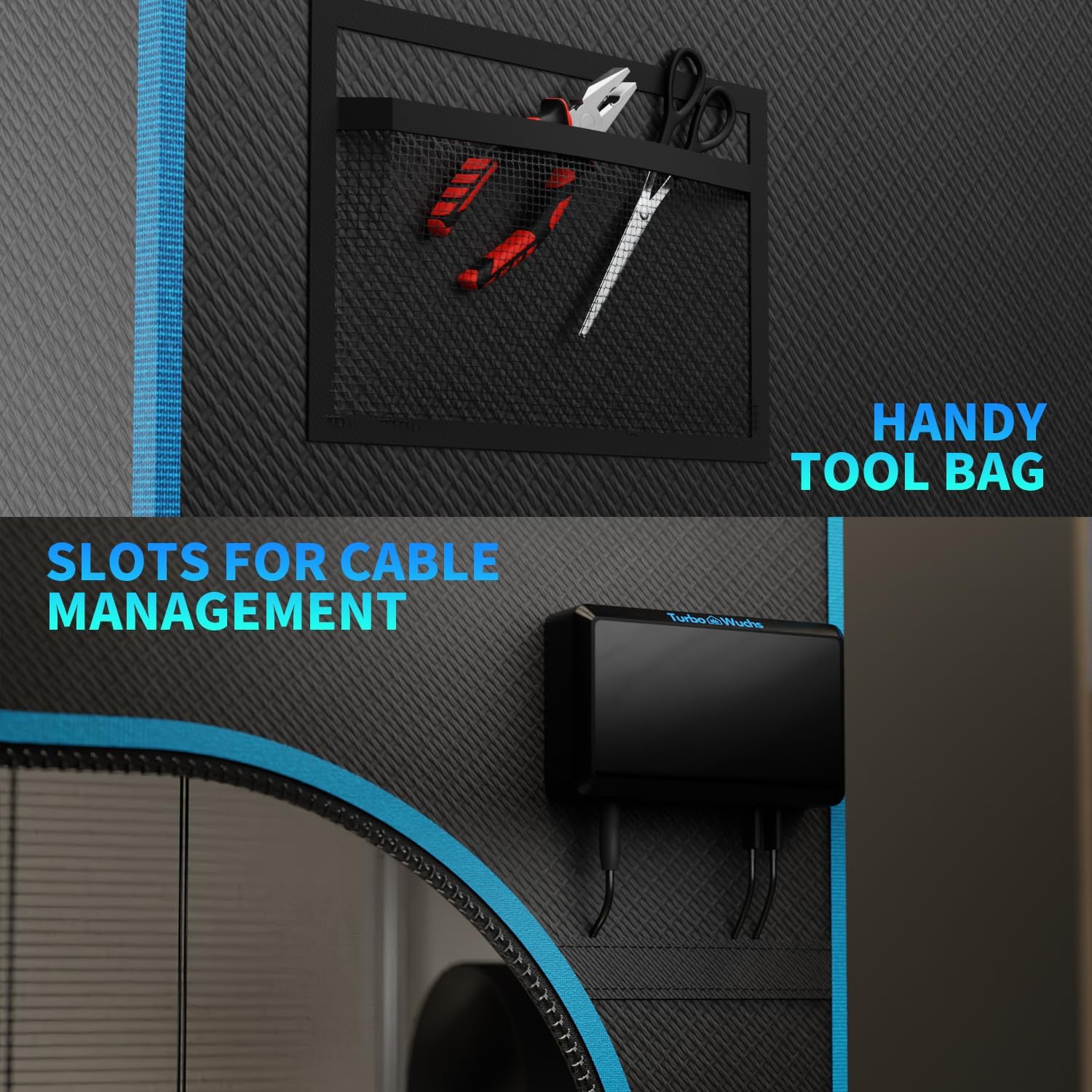 Grow Tent 3'x3' (36"x36"x72"), Professional 1680D Extra-Thick Oxford Indoor Plant Tent with Diamond Mylar, Lightproof Hydroponic Growing Tent with Observation Window & Floor Tray