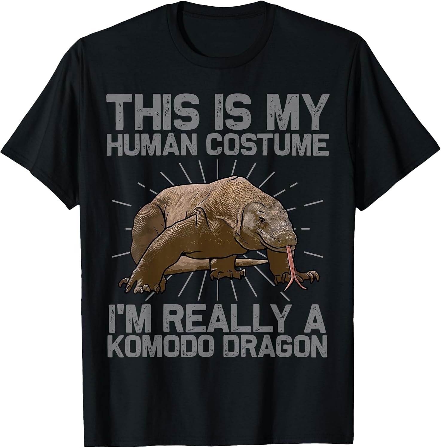 Komodo Dragon Art for Men Women Kids Lizard Komodo Dragon T-Shirt