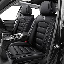 Car Seat Covers for CX-30,for Mazda CX-30 2020-2026,Leather Waterproof Seat Covers,Compatible Airbag,Front Set Breathable Car Seat Protectors for Most CarsBlack