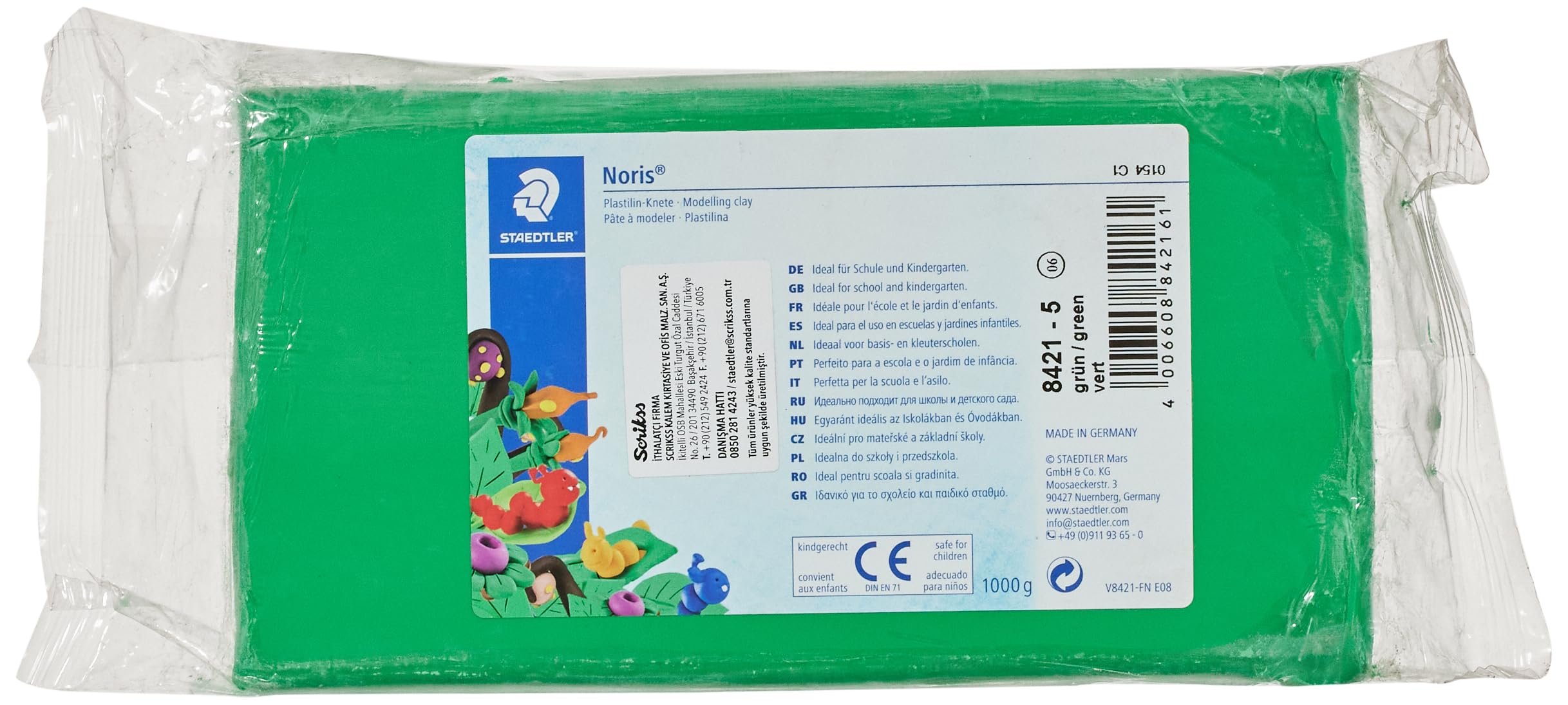 Staedtler-8421-5 ST pasta de modelar, Color verde (8421-5)