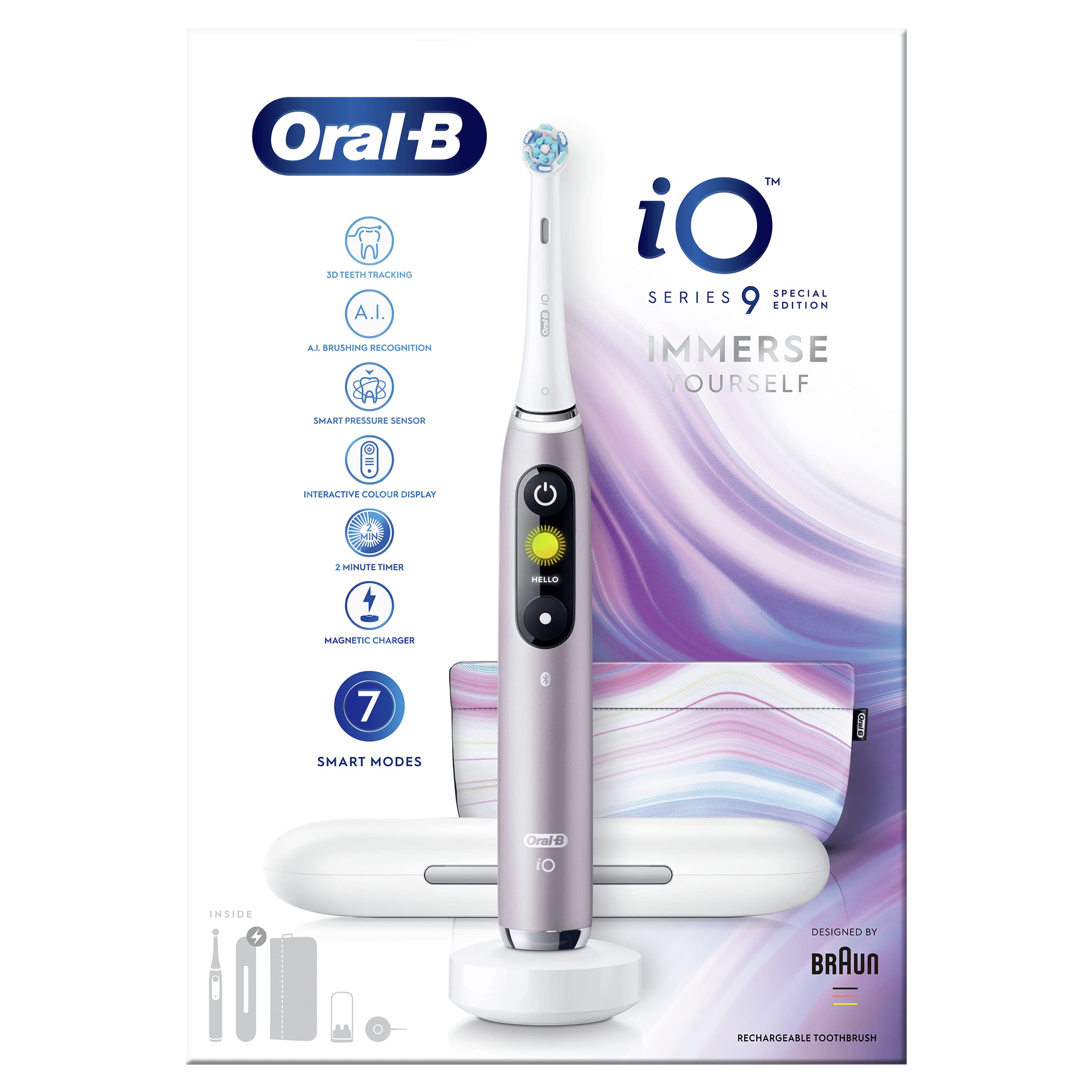 Buy OralB iO9 Electric Toothbrushes For Adults, Mothers Day Gifts For