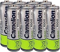 Vista 1 de Camelion AA Size NiCd Níquel Cadmio 1.2V 1000 mAh Batería recargable para luces solares de jardín (paquete de 8)