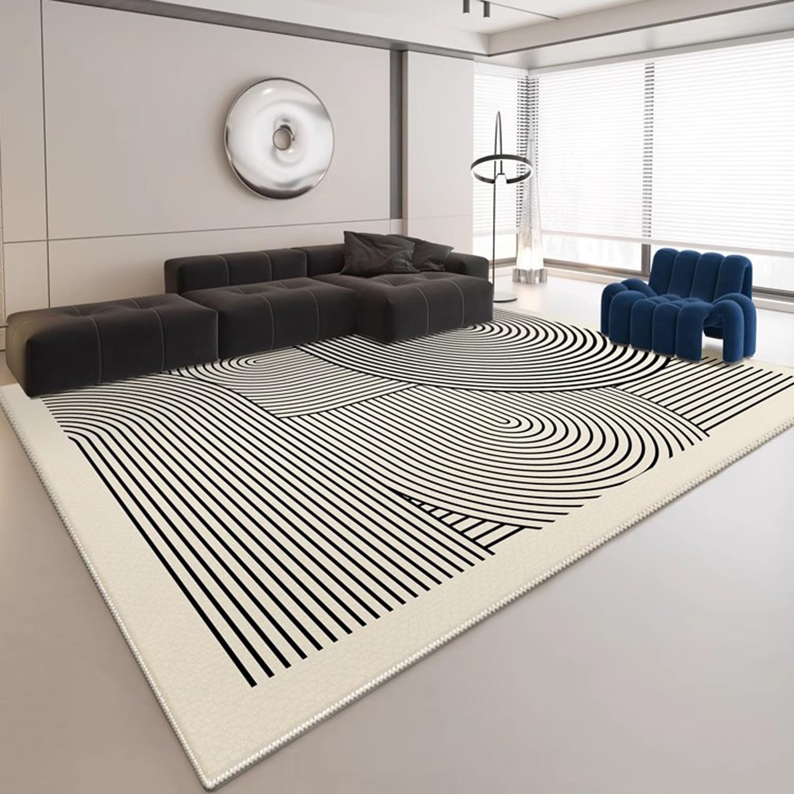 Tapis lavable en machine salon chambre tapis entrée poils courts natte