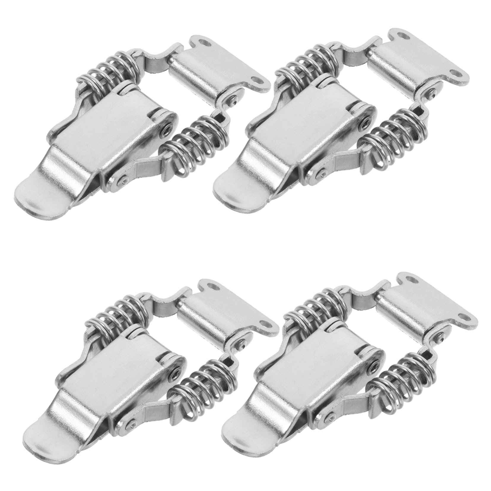 FUNOMOCYA Industrial Grade 4 Pack Iron Spring Latch Clamp Large Lock for Toolboxes DIY Cabinet