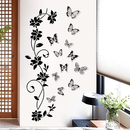 Amazon Co Jp Condessacity ウォールステッカー 花 花柄 3d 立体 蝶々 ウォールシール モノトーン ウォールアート剥がせる おしゃれ ウォールデコ 壁 インテリア 壁 インテリア ウォールアート 壁紙シール Diy 工具 ガーデン Amazon Co Jp Condessacity ウォールステッカー 花 花柄 3d 立体 蝶々 ウォールシール モノトーン ウォールアート剥がせる おしゃれ ウォールデコ 壁 インテリア 壁 インテリア ウォールアート 壁紙シール Diy 工具 ガーデン