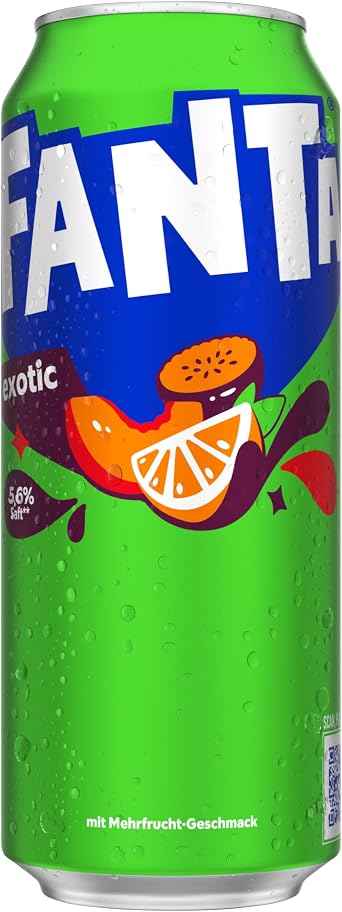 Fanta, Exotic Case of Orange, Passionfruit, Peach, 7920 millilitre, (Pack of 24)