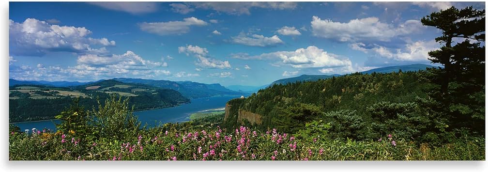 Gango Home Decor Columbia River Gorge V, Fine Art Photograph By Ike Leahy; One 36x12in Fine Art Paper Giclee Print