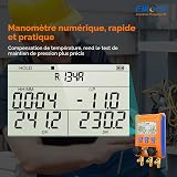 Elitech Manometro Digitale per Refrigerante HVAC con Bluetooth e APP Misuratore di Pressione Temperatura e Vuoto per Aria Condizionata Pompe di Calore, Analisi Dati in Tempo Reale LMG-10W - 3