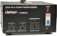 Vista 14 de LiteFuze LF 1500-watt Transformador Convertidor de Voltaje de Alta Resistencia con Tecnología de Detección de Vatios - Convertidor de 110/120V a