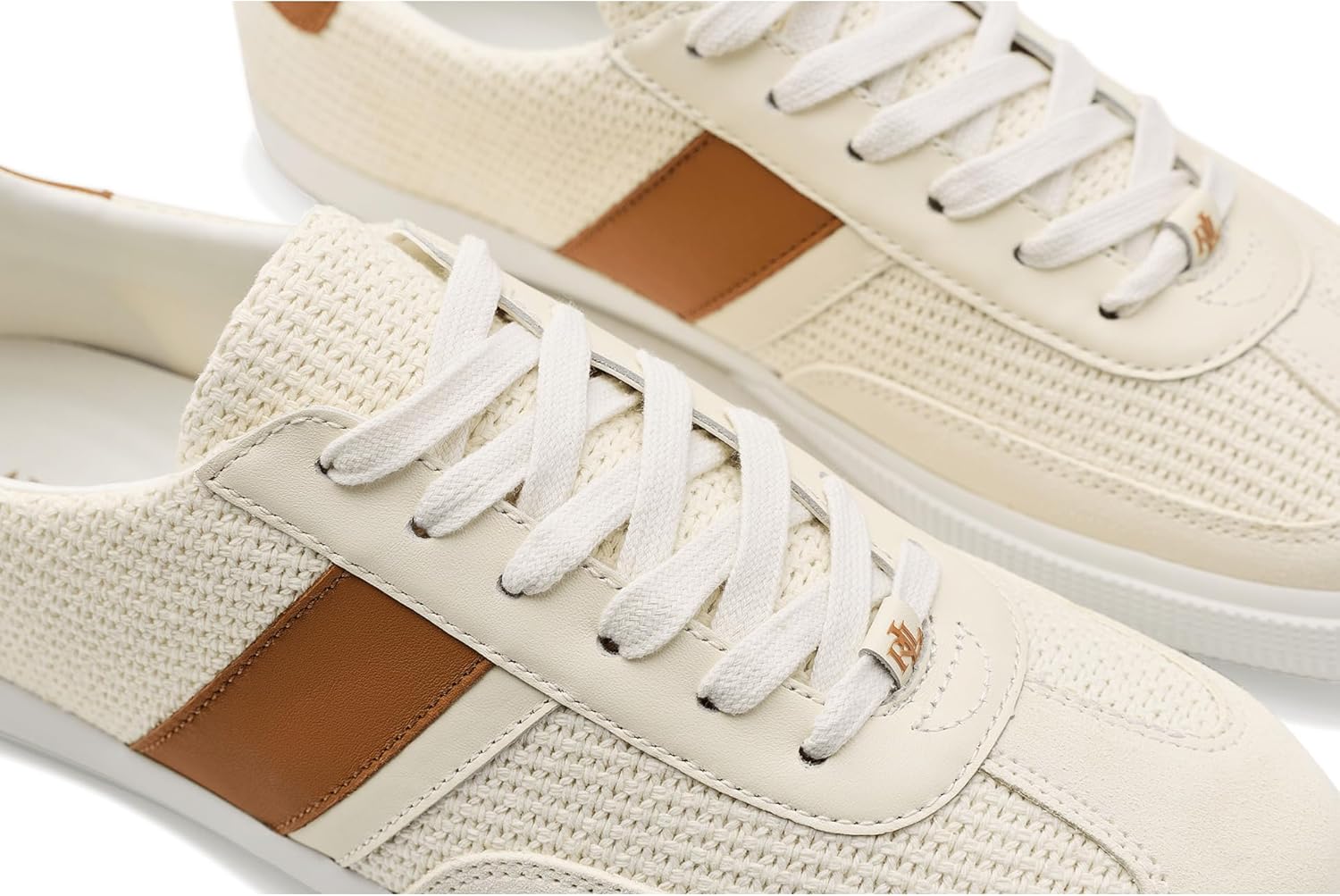 Lauren Ralph Lauren Braylee Mesh & Leather Sneakers
