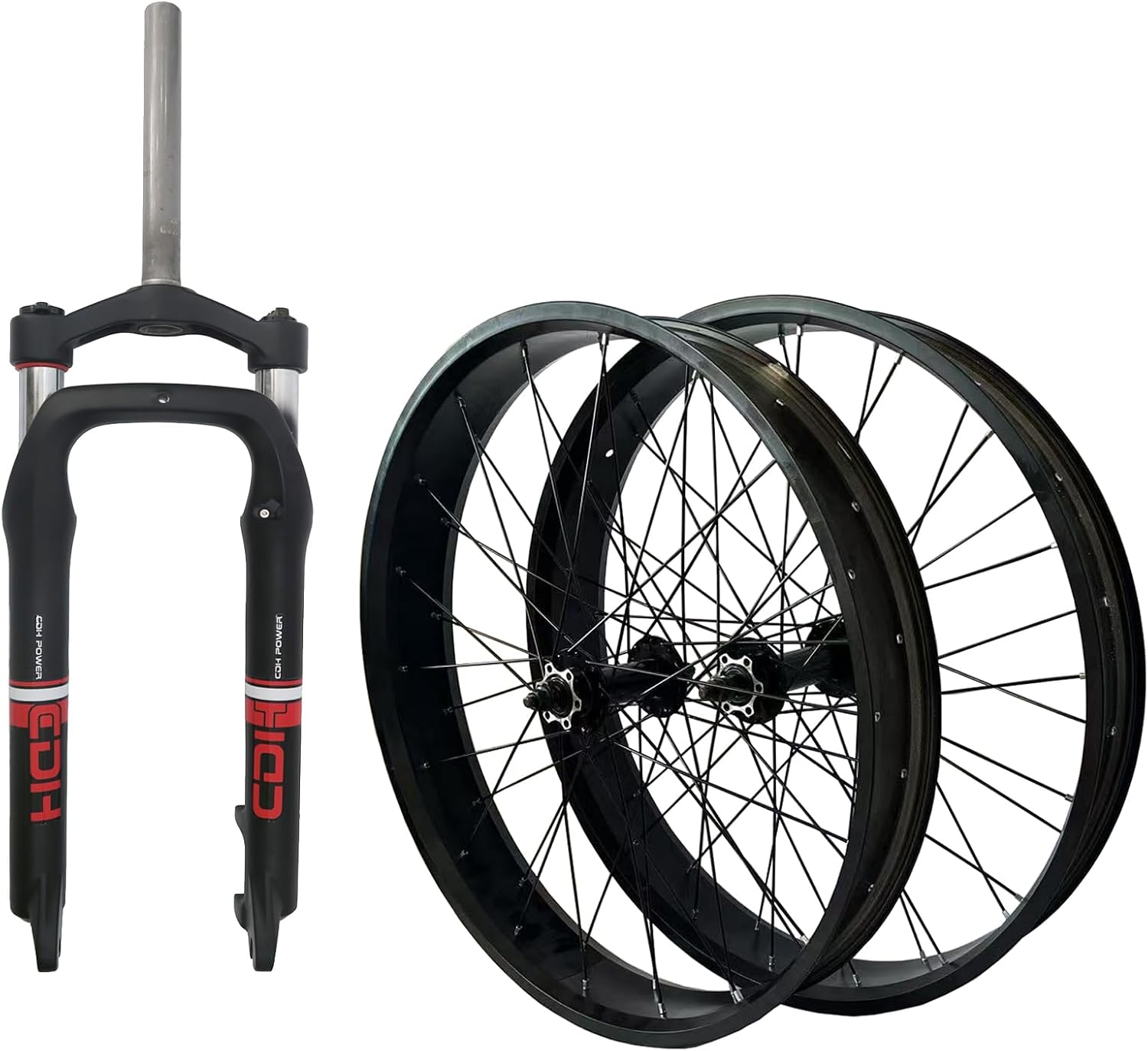 Bicycle 26" Fat Tire Wheel Set 135 * 170mm & Suspension Fork 26" *4.0"