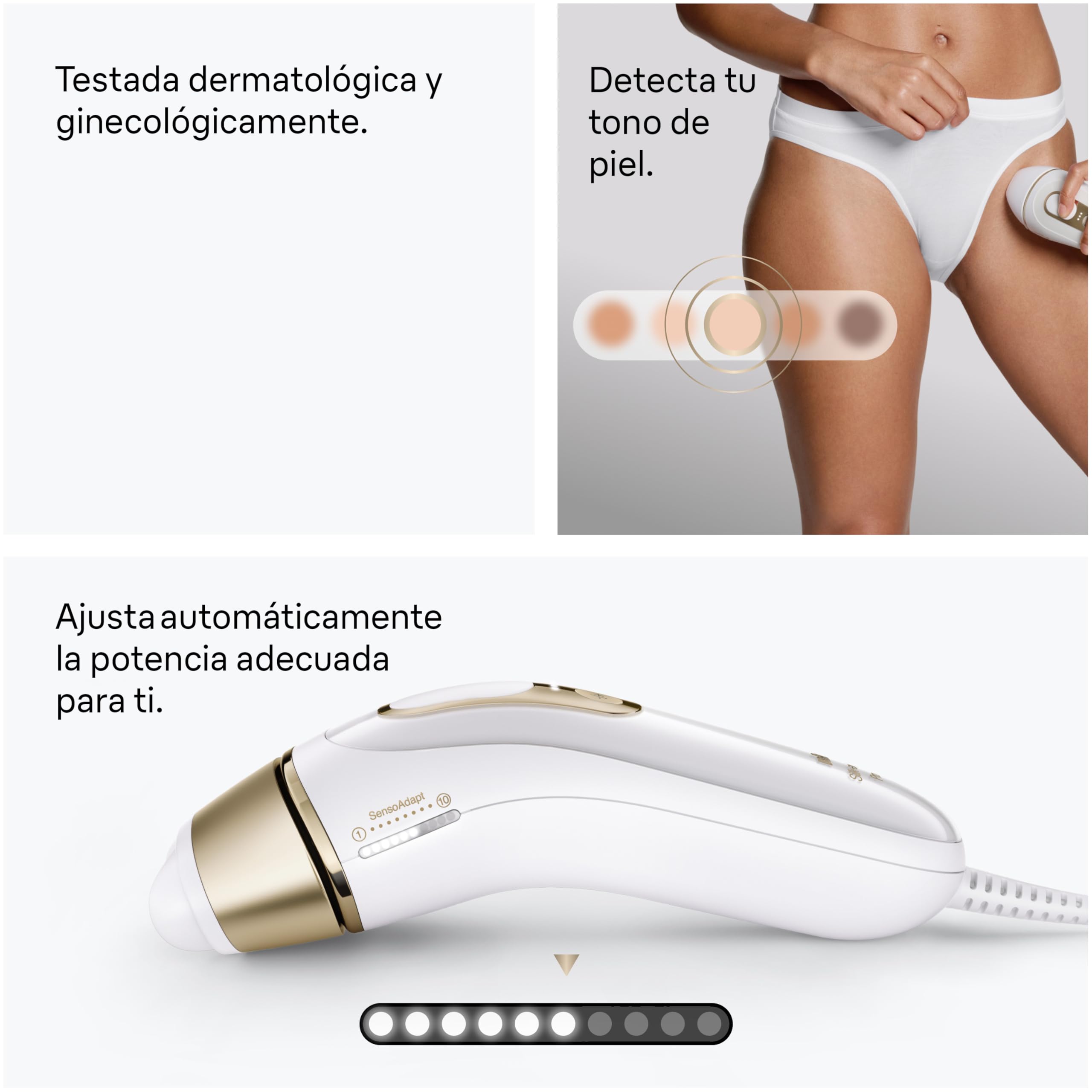 Braun Depiladora Luz Pulsada Silk·expert Pro 5, IPL, Depiladora Laser Con Accesorios, Incluye Cabezal De Precisión, Depilación Láser En Casa Para Cara Y Cuerpo, Reducción Permanente Del Vello, PL5321