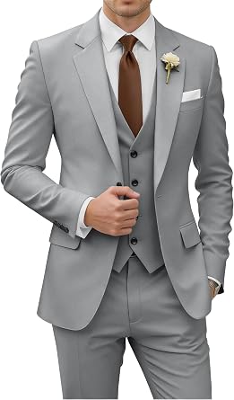 Wangyue Men's Wangyue Men's Suits Business Suit Vest Pack of 3