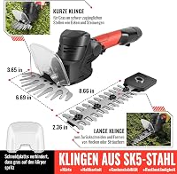 Conentool 12V Akkumulátoros Sövényvágó 2in1 Elektromos Kerti Olló Akkuval és Töltővel 8