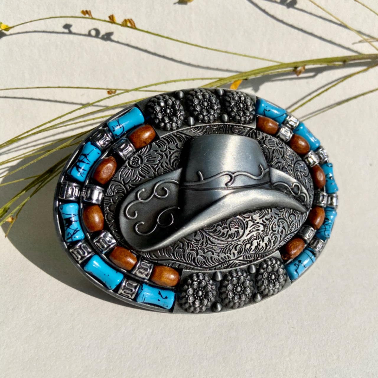 fomissky-sisa Western Cowgirl Cowboy Belt Buckle, Turquoise Country Big Belt Buckles for Men Women Kids Jean's Accessory - Image 5