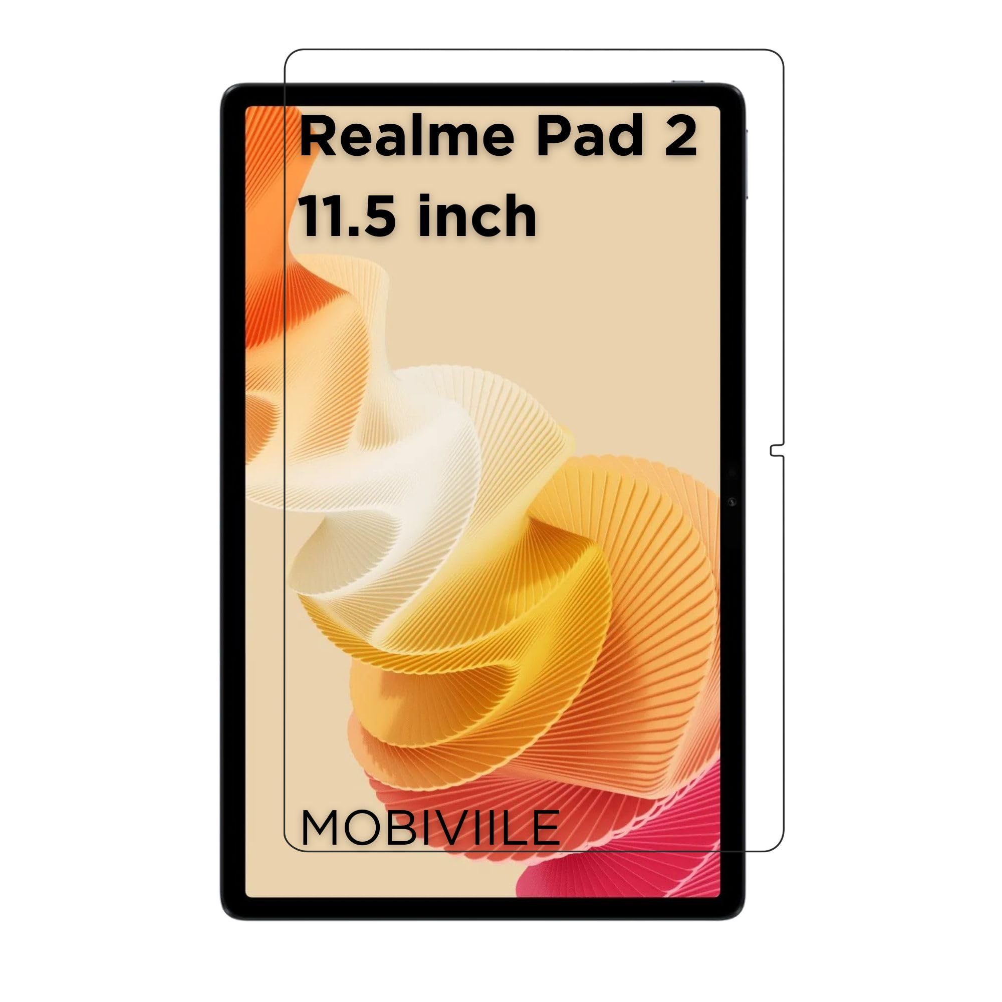 MOBIVIILE Tempered Glass Screen Guard Protector For Realme Pad 2 11.5 inch (PACK OF1) (B0CJYGPR3Y) Amazon Price History, Amazon Price Tracker