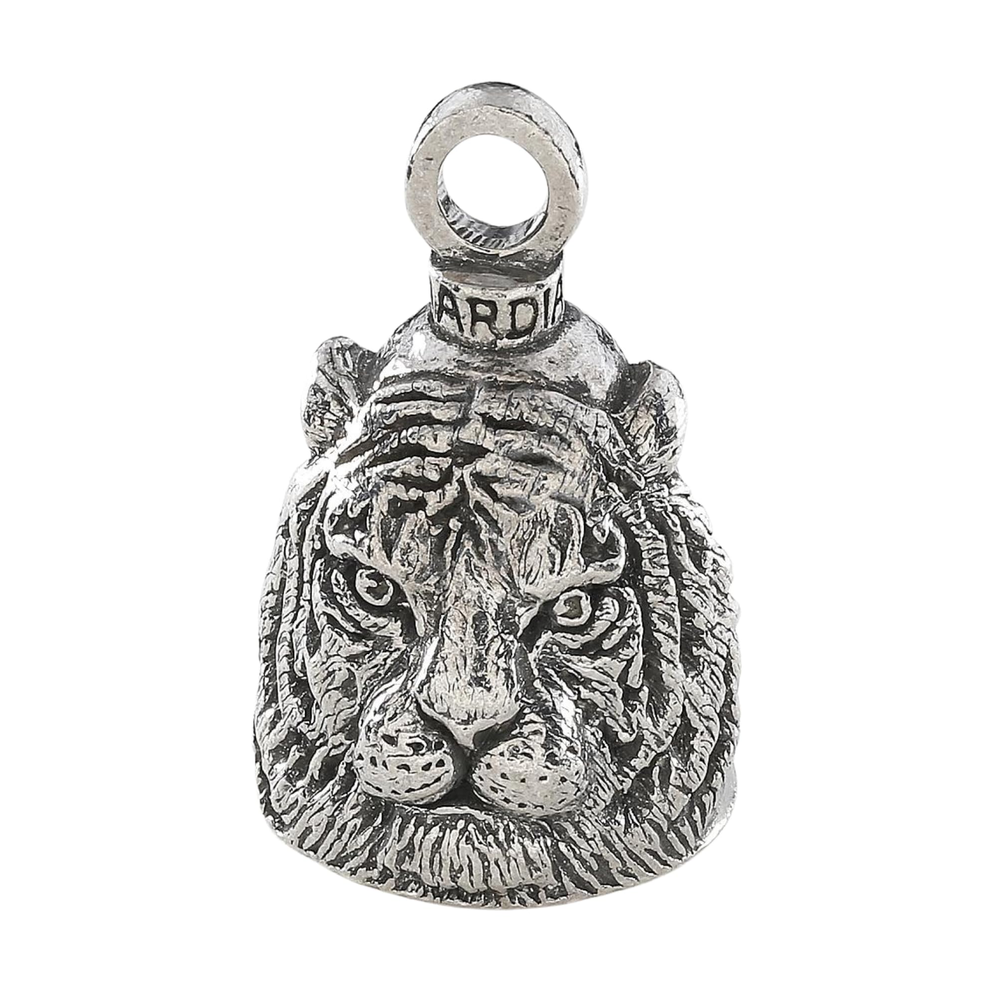 Guardian BellTiger Good Luck Bell w/Keyring & Black Velvet Gift Bag | Motorcycle Bell | Lead-Free Pewter | Good Luck Gift to Friends & Family | Bike Bell | Made in USA