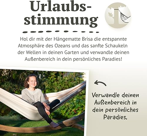 Vista 46 de La Siesta Brisa - Hamaca resistente a la intemperie, Vainilla