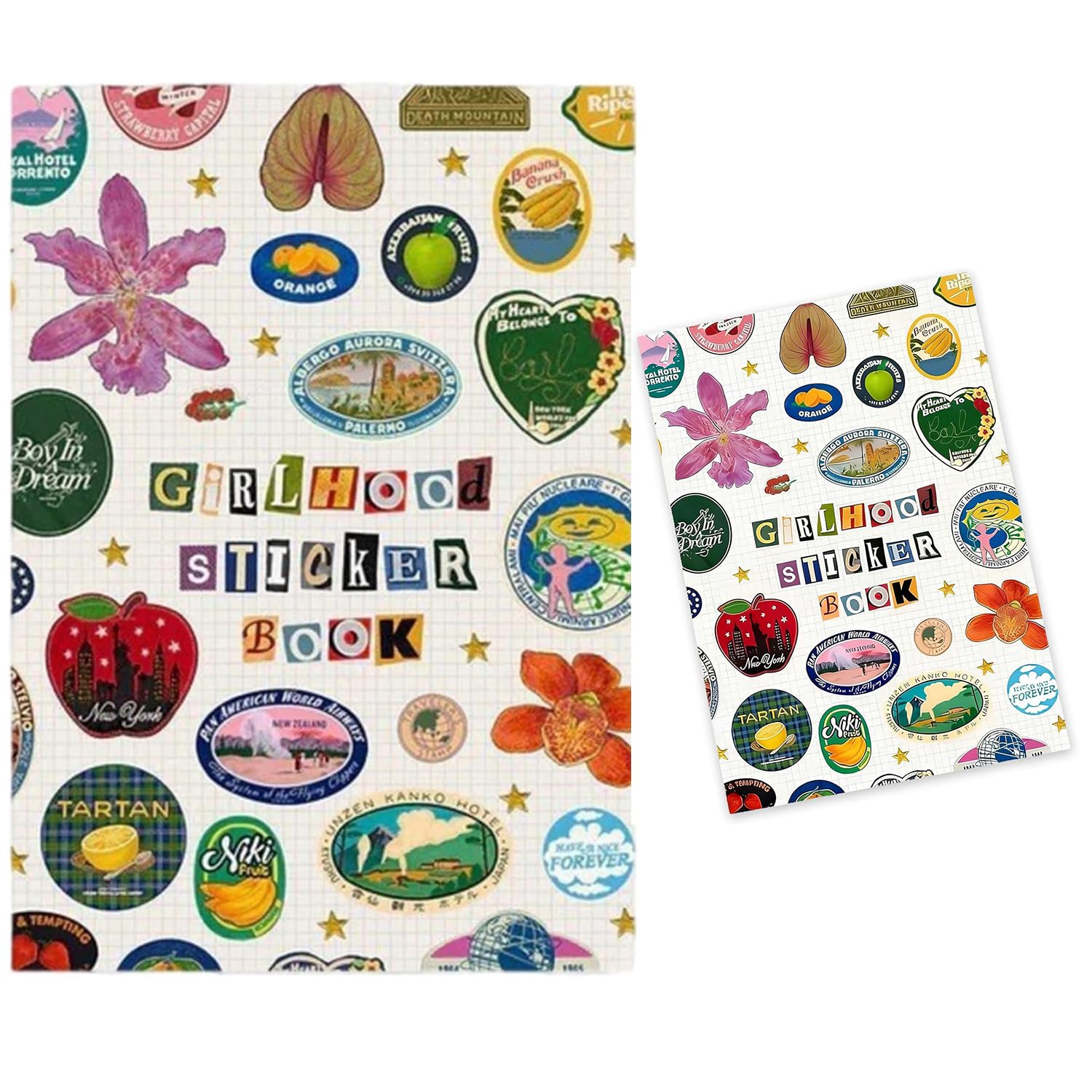 1000+ Kawaii Journal Sticker Book for Adults,Scrapbook Sticker Book