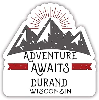 Durand Wisconsin Souvenir 4 Inch Vinyl Decal Sticker
