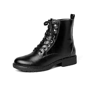 Amazon.com | LISYIIZ Womens Black Combat Boots Fashion Ankle