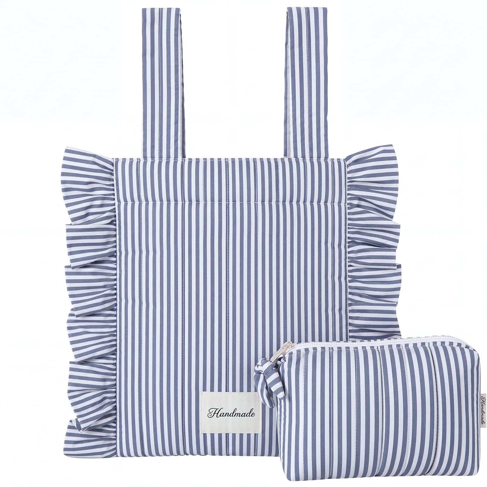 Abbylike Plaid Stroller Bag Stroller Organizer, Army Blue White, 15.7 x 5 x