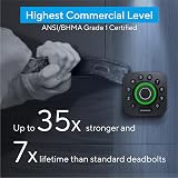 ULTRALOQ U-Bolt Pro Smart Lock with WiFi Bridge, Fingerprint Keyless Entry Door Lock, App Remote Control, Backlit Keypad, Auto Unlock, Front Door Smart Deadbolt, IP65 Waterproof, 1Year Battery