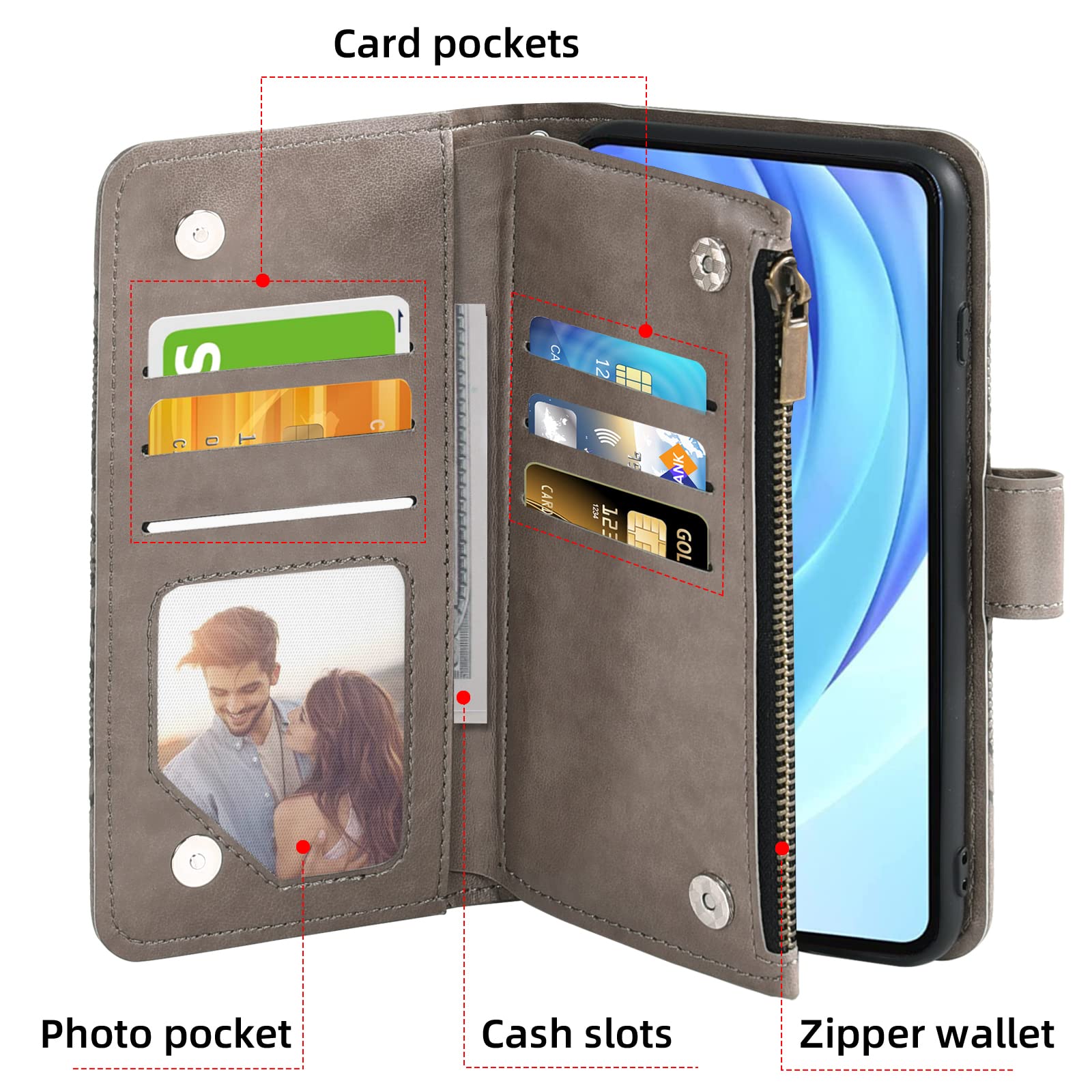 Asuwish Compatible With Xiaomi Mi 11 Lite 4G/5G Wallet For Mi 11 Lite - View #6
