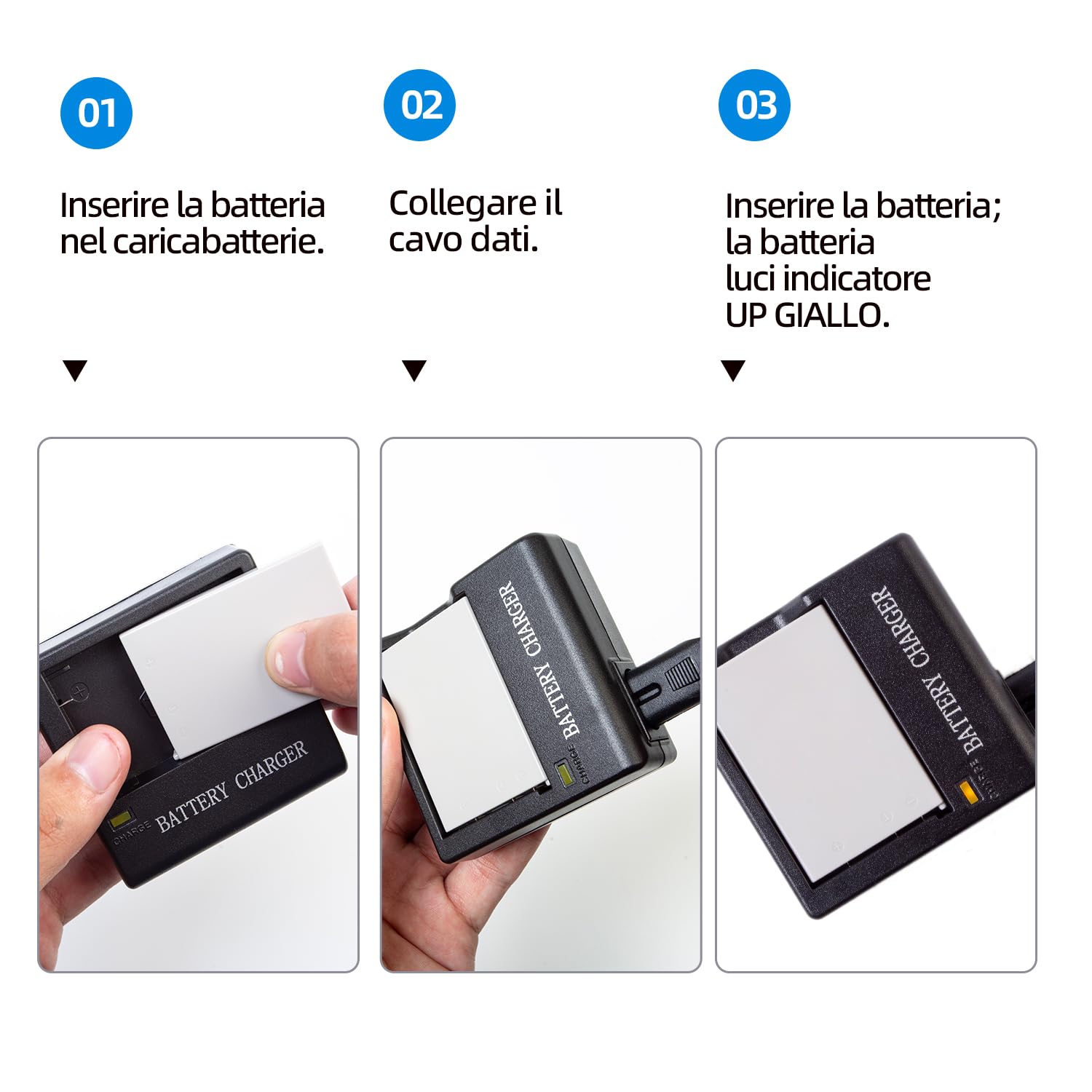 MH-61 - Caricatore rapido EN-EL5, compatibile con Coolpix 3700, 4200, 5200, 5900, 7900, P3, P4, P80, P90, P100, P500, P510, P520, P530, P5000, P5100, P60000000, P60000. 0, S10. Fotocamere