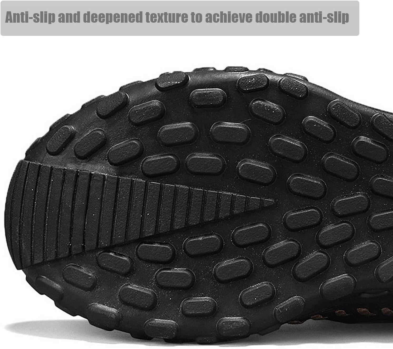Shoes for Men, Men's Hand-Sewn Composite Toe Cowhide Shoes Casual Shoes, Wide Comfortable Leather Boots
