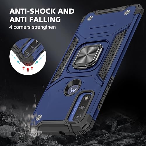 Miniatura 7 de YmhxcY Funda para Moto G Pure, funda Moto G Power 2022, grado militar funda para teléfono con soporte de anillo para Moto G PureMoto G Power 2022-YY