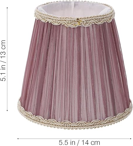 Vista 18 de Pantalla de tela azul con clip, diseño único en forma de campana para lámpara de mesa de piso y pared, luz suave para espacios relajantes